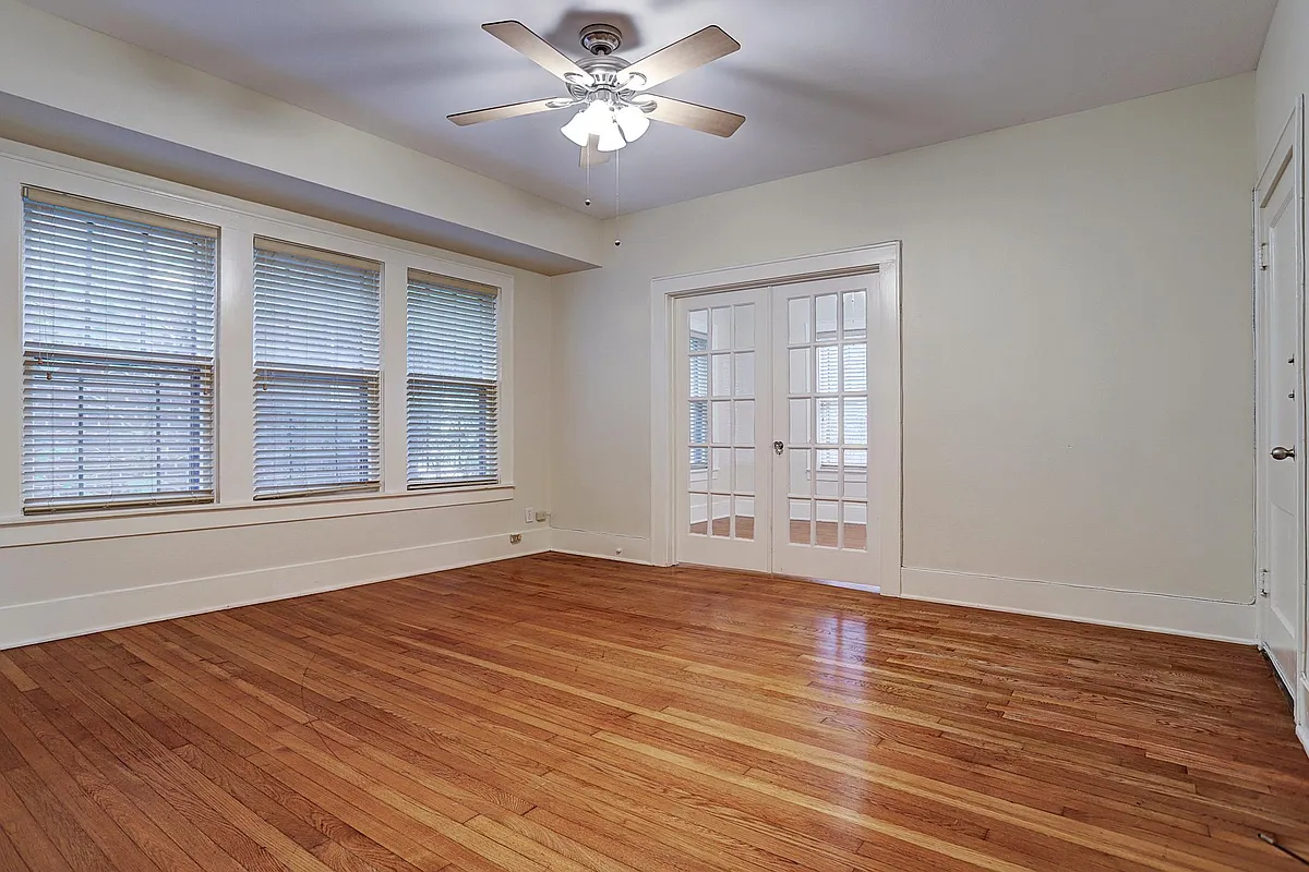 View of the living room looking into the study - 504 W Clay St