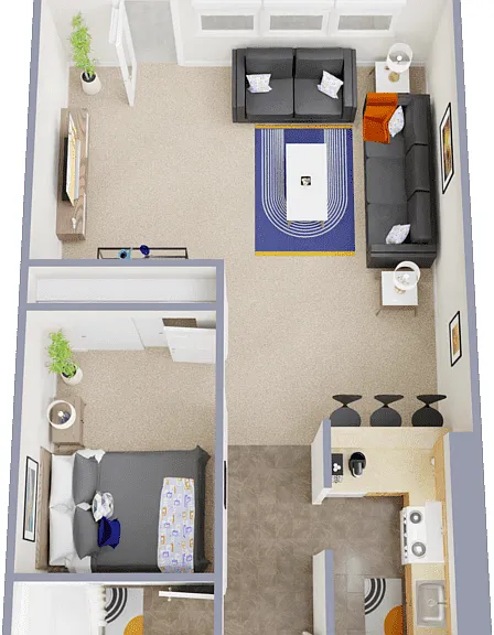 Studio Floorplan Diagram