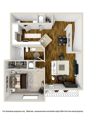 Floor plan One Bedroom