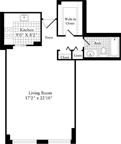 Floor plan Studio A