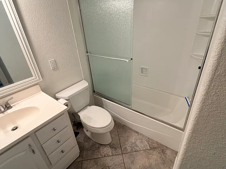 Hallway bathroom