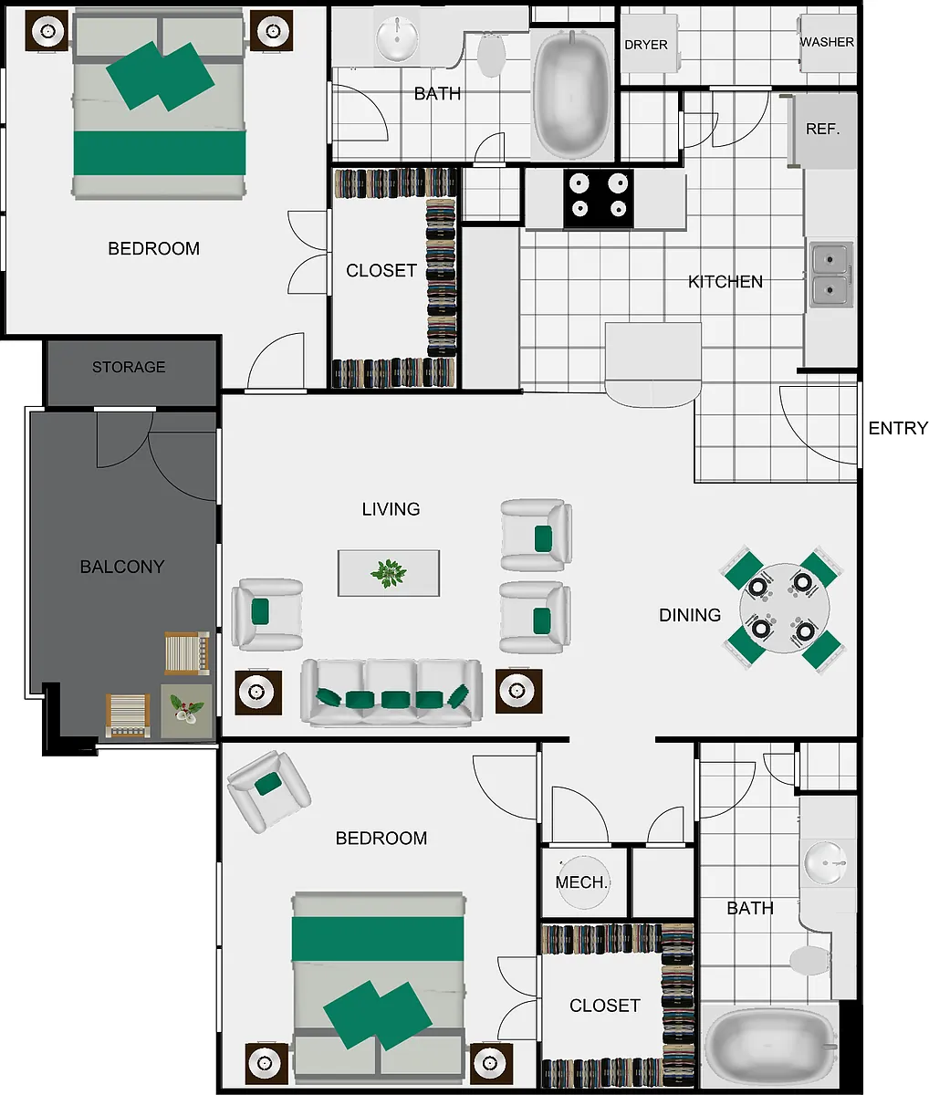 Floor plan B1