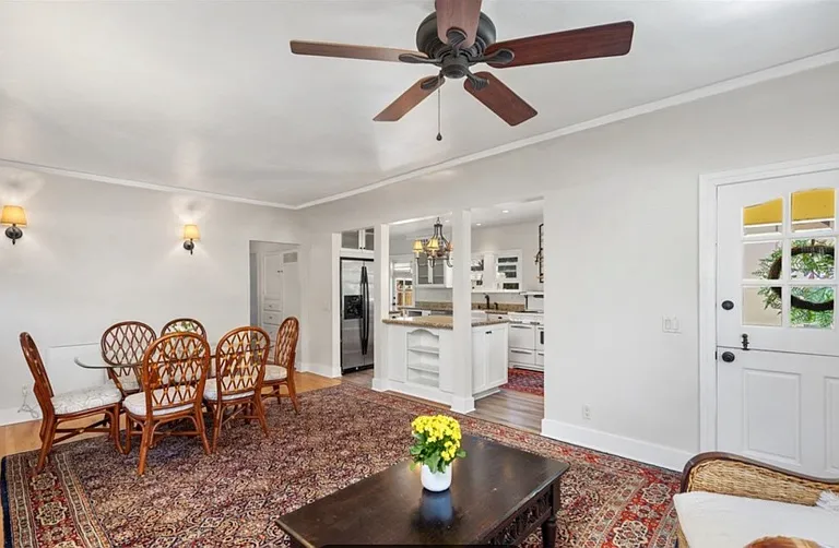 Living room before recessed lights