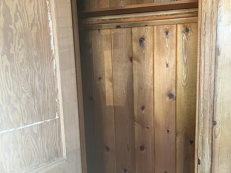 Large closet in bedroom
