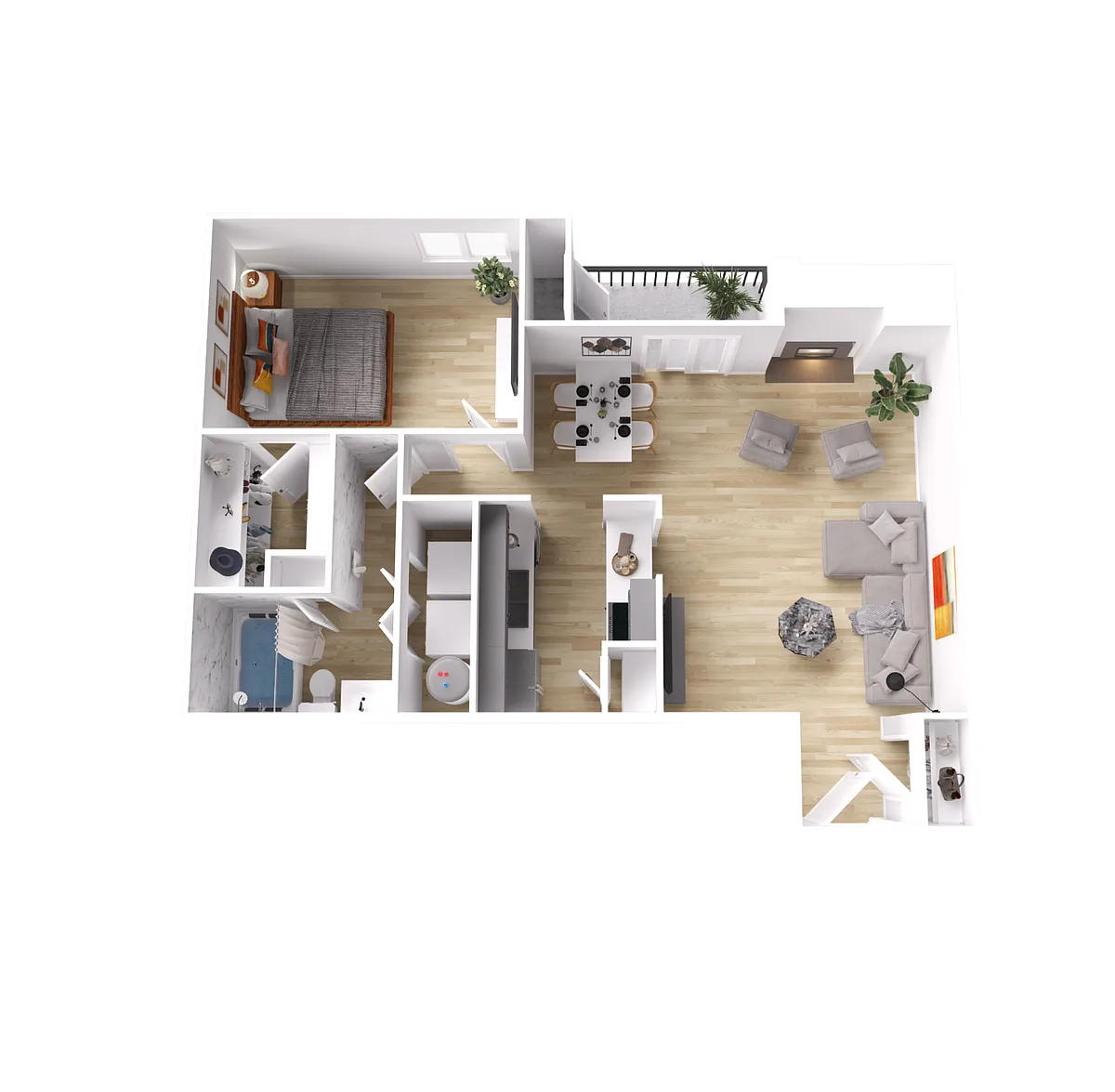 Floor plan A2 Renovated