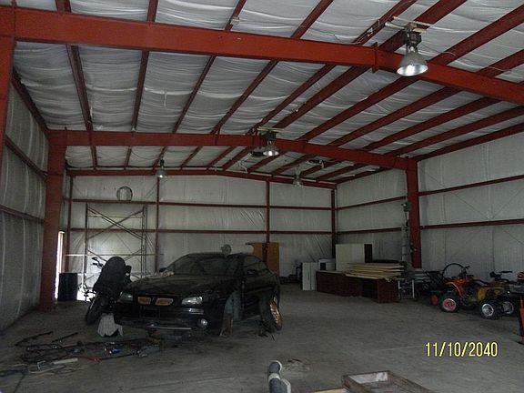 Inside barn