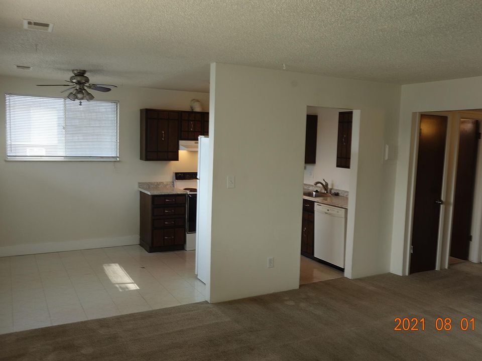 Kitchen and Dining Area From Living Room