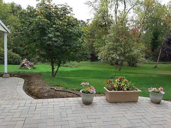 View of back yard to creek