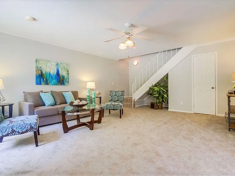 Spacious living room (furniture and decor not provided)
