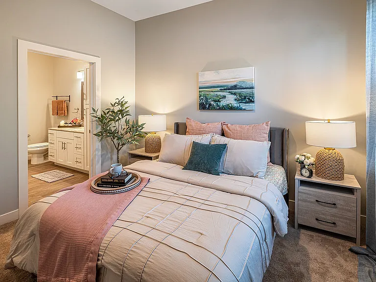 VivaBeneStPeters - Model Home Bedroom (A2 Unit #110)