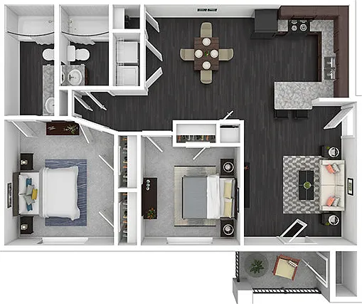 2 Bedroom 2 Bathroom