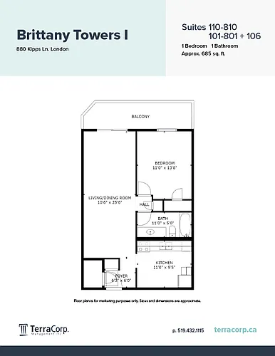 Floor plan 01S 10S 106