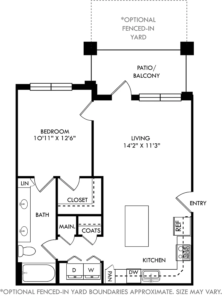 Floor plan Snow with Fenced-In Yard