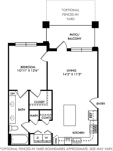 Floor plan Snow with Fenced-In Yard