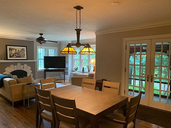 Open living/dining area