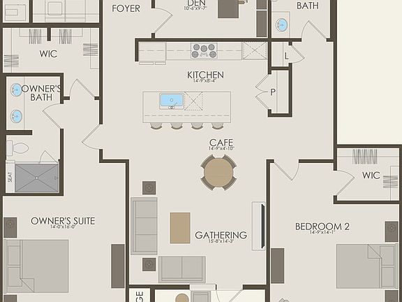 First Floor 2 br 2 ba