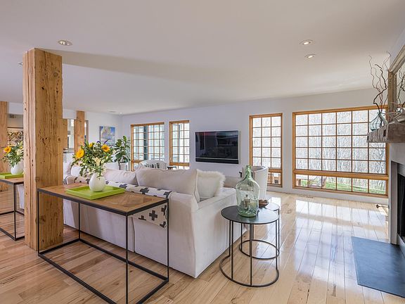 Open living room/dining area