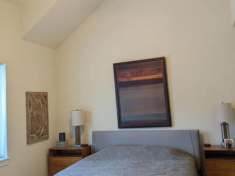 Master Bedroom - Cathedral Ceiling & fan