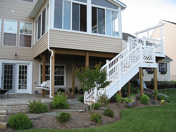 Rear of house, sunroom 