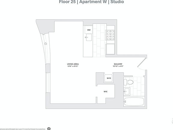 2nd image of 8 Spruce St APT 25W
