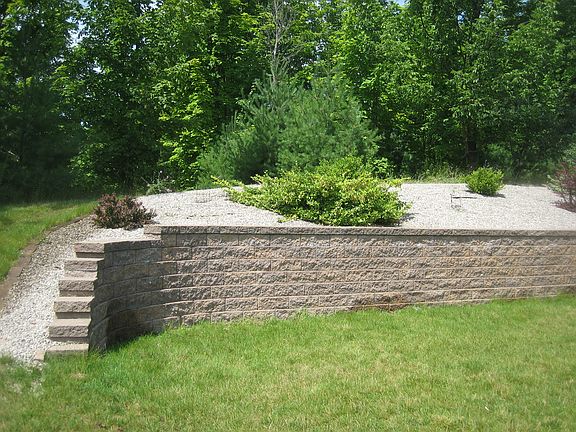 Three landscaping walls