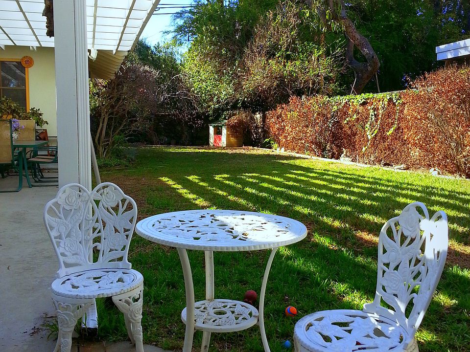 Backyard perfect for afternoon tea