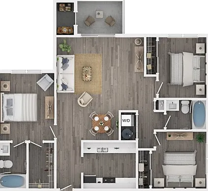 Three Bedroom Two Bath Floor Plan Three Bedroom Two Bath Floor Plan