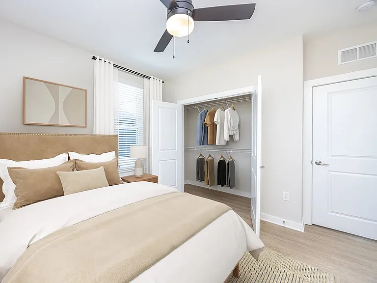 Townhome primary bedroom closet