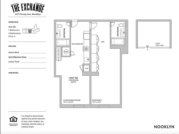 2nd image of 619 Throop Ave #7D