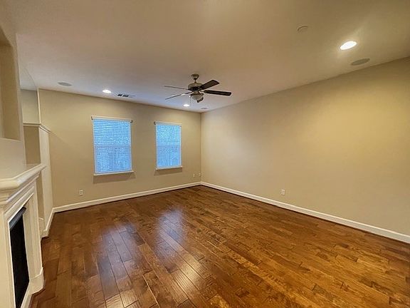 Family room with fireplace