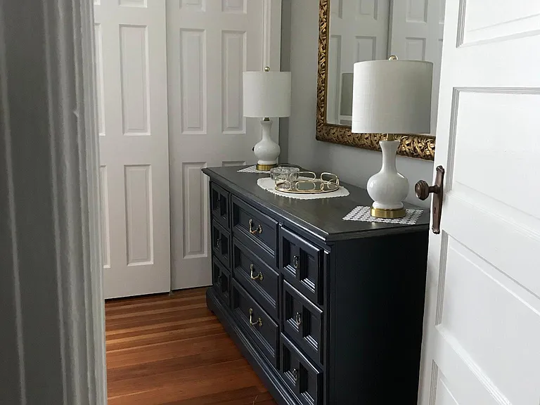 Primary bedroom dresser & mirror