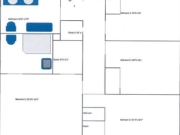Floorplan bedroom level