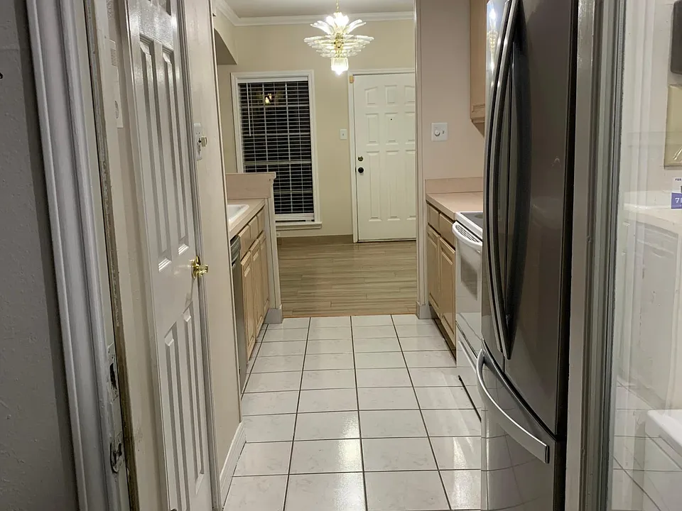 Kitchen view from the garage