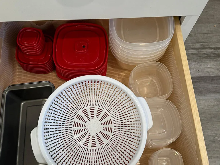 Fully stocked kitchen