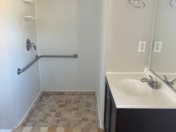 Large walk in shower