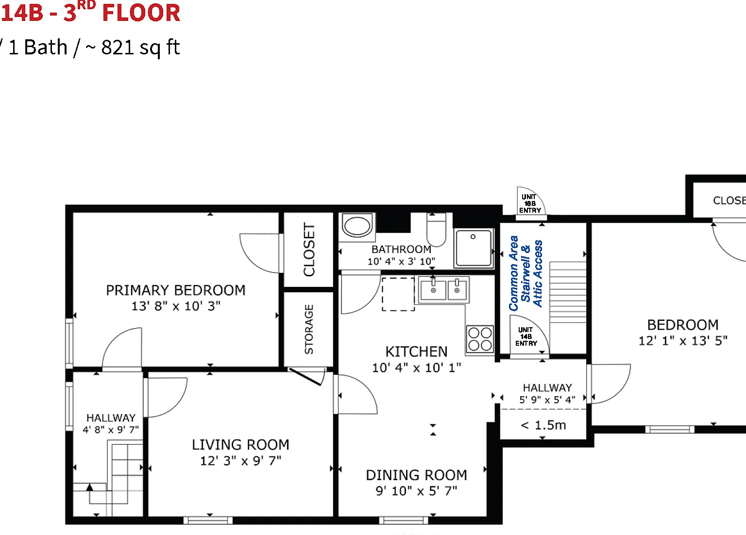 2 bed, 821 sqft, $1,950 — Photo 2