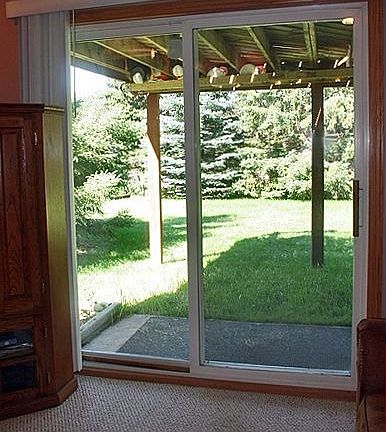Walkout to backyard