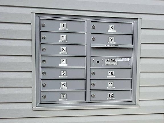 Secured Mailboxes for each apt