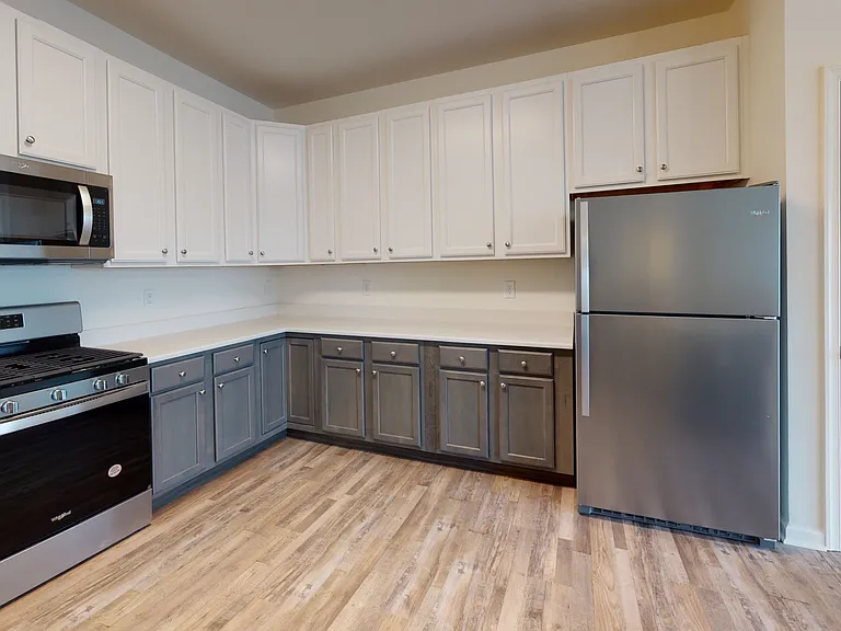 Welcome to Eastampton Village Center, where modern living meets style. This beautifully designed kitchen features sleek cabinetry, stainless steel appliances, and spacious countertops. Elevate your lifestyle today schedule a tour now!