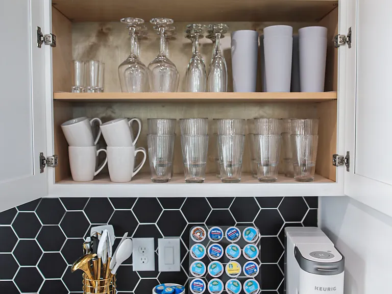 Kitchen cabinet.