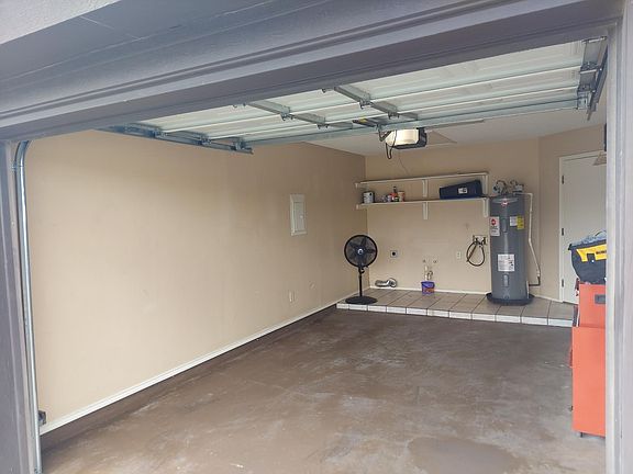Large Garage with washer and dryer connections.