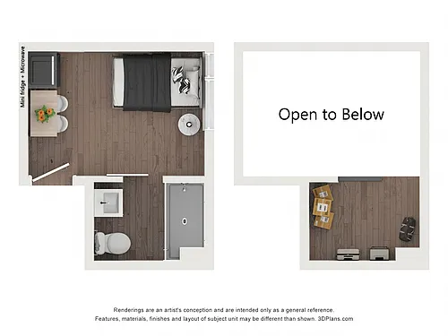 Floor plan Republican Sleeping Room with Storage