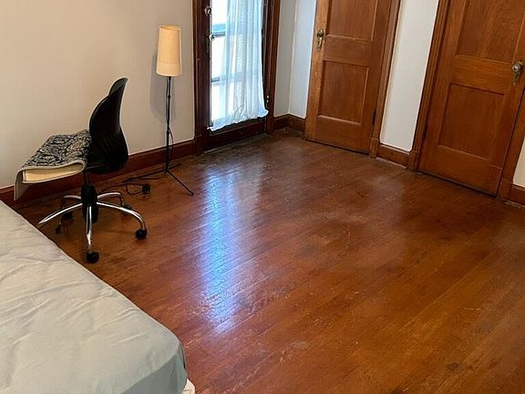 Bedroom has a separate bathroom (unstaged)