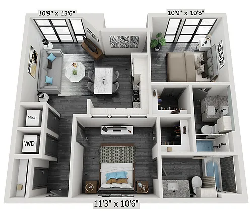 Floor plan A4+Den