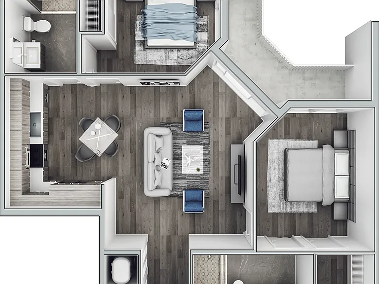 B5 floor plan 850 Living