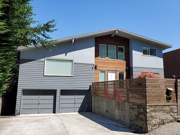 Front of house with two car garage