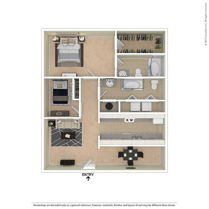 Floor plan 2 X 2