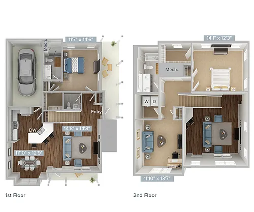 Floor plan B1T-1637