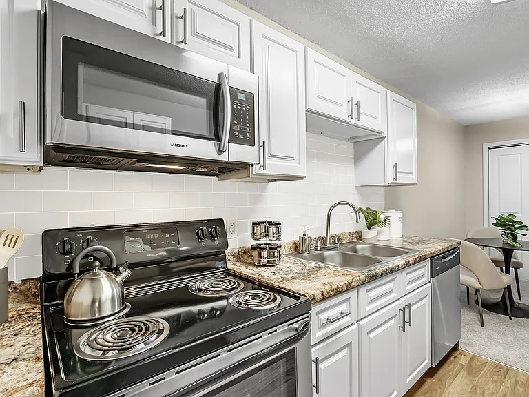 Sleek and modern, our fully-equipped, stainless-steel kitchens redefine culinary elegance.