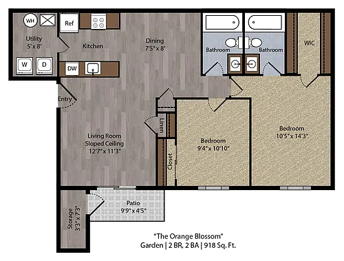 Floor plan The Orange Blossom